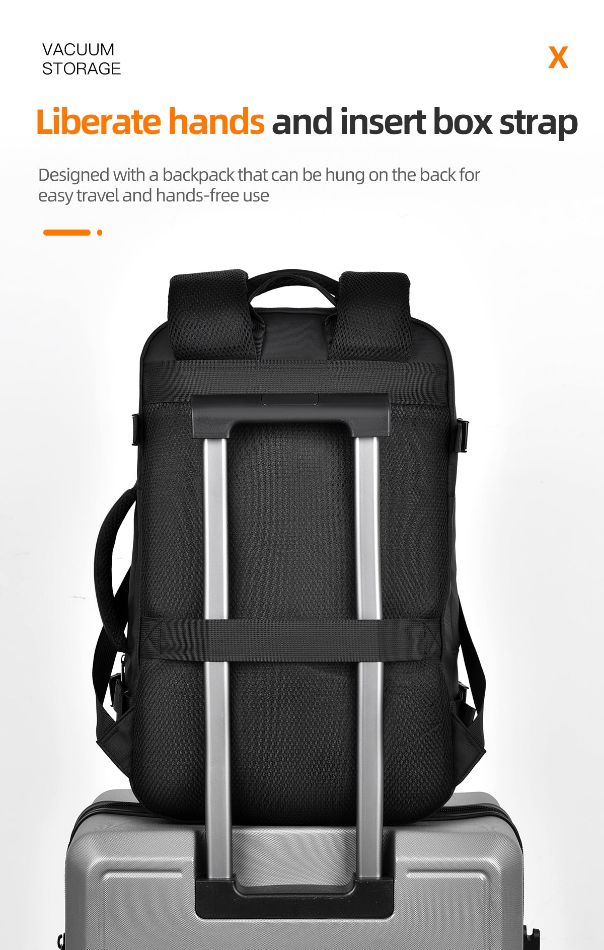 Vanta Eclipse Pro 60L Compression Travel Backpack — Classic - Vanta