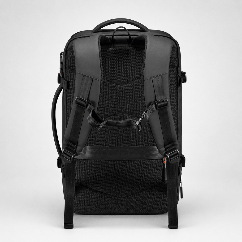 Vanta Eclipse Max 60L — One - Button Electric Compression Travel Backpack - Vanta
