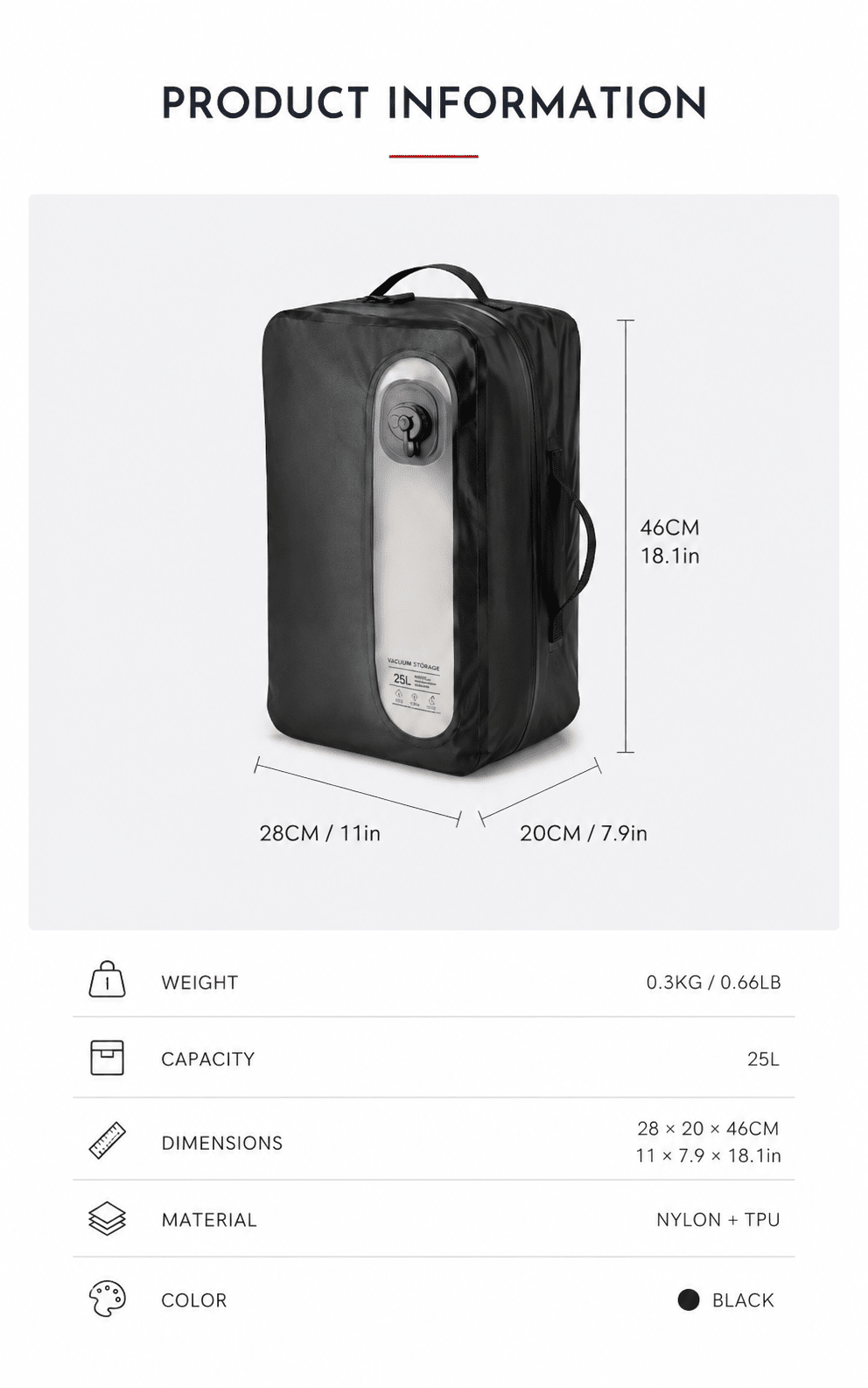 Vanta PackCube — AutoSeal™ 25L - Vanta