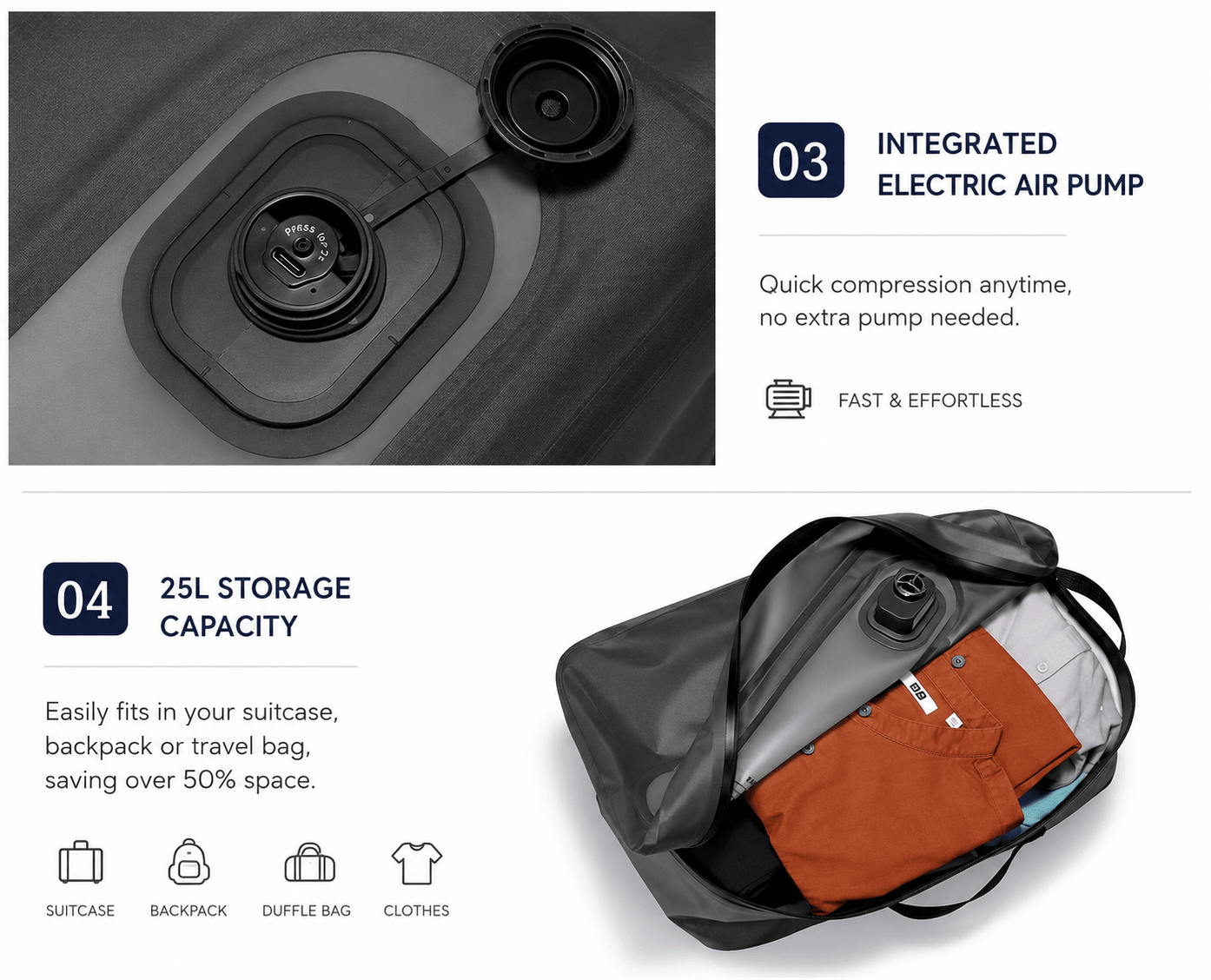 Vanta PackCube — AutoSeal™ 25L - Vanta
