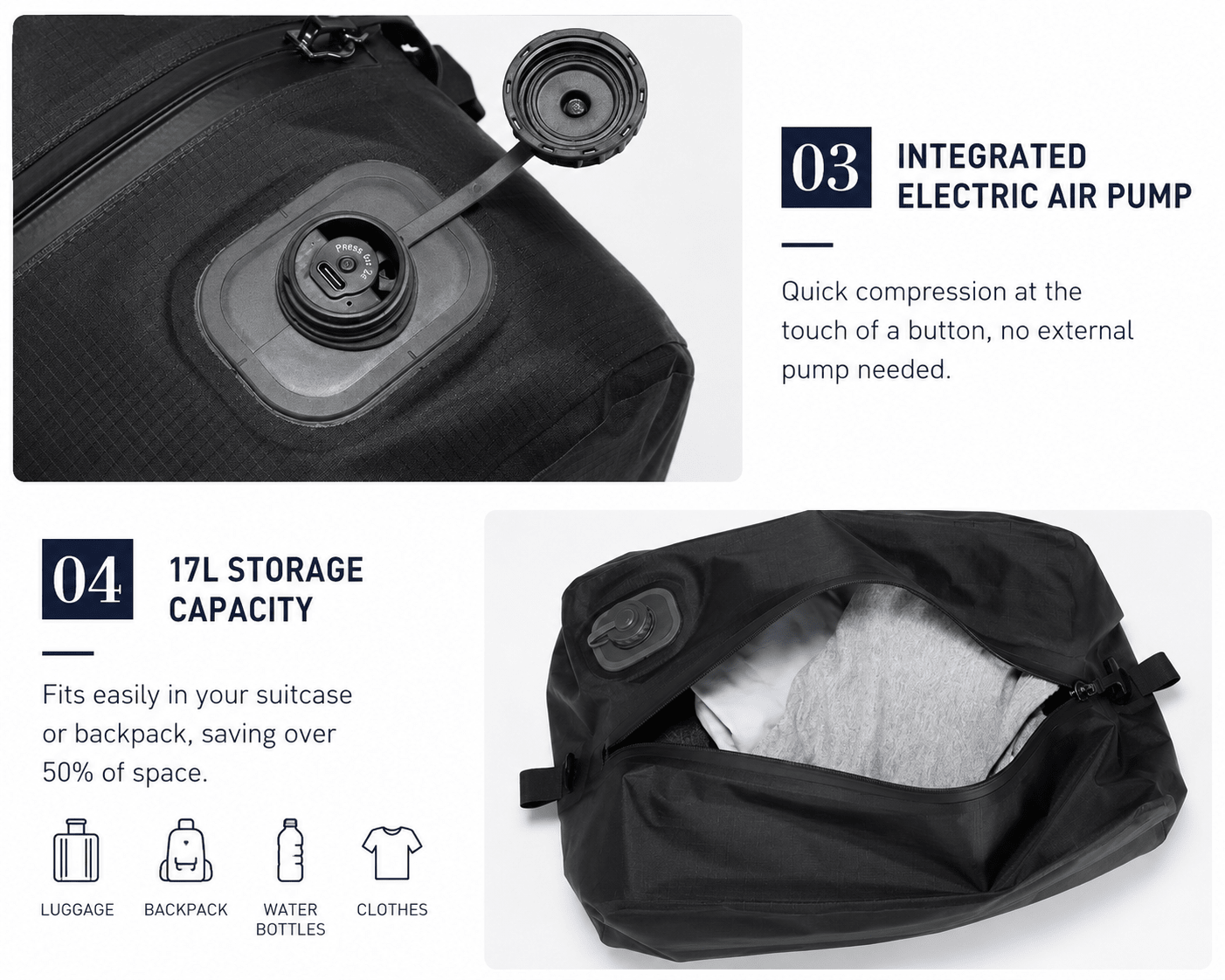 Vanta PackCube — AutoSeal™ 17L - Vanta