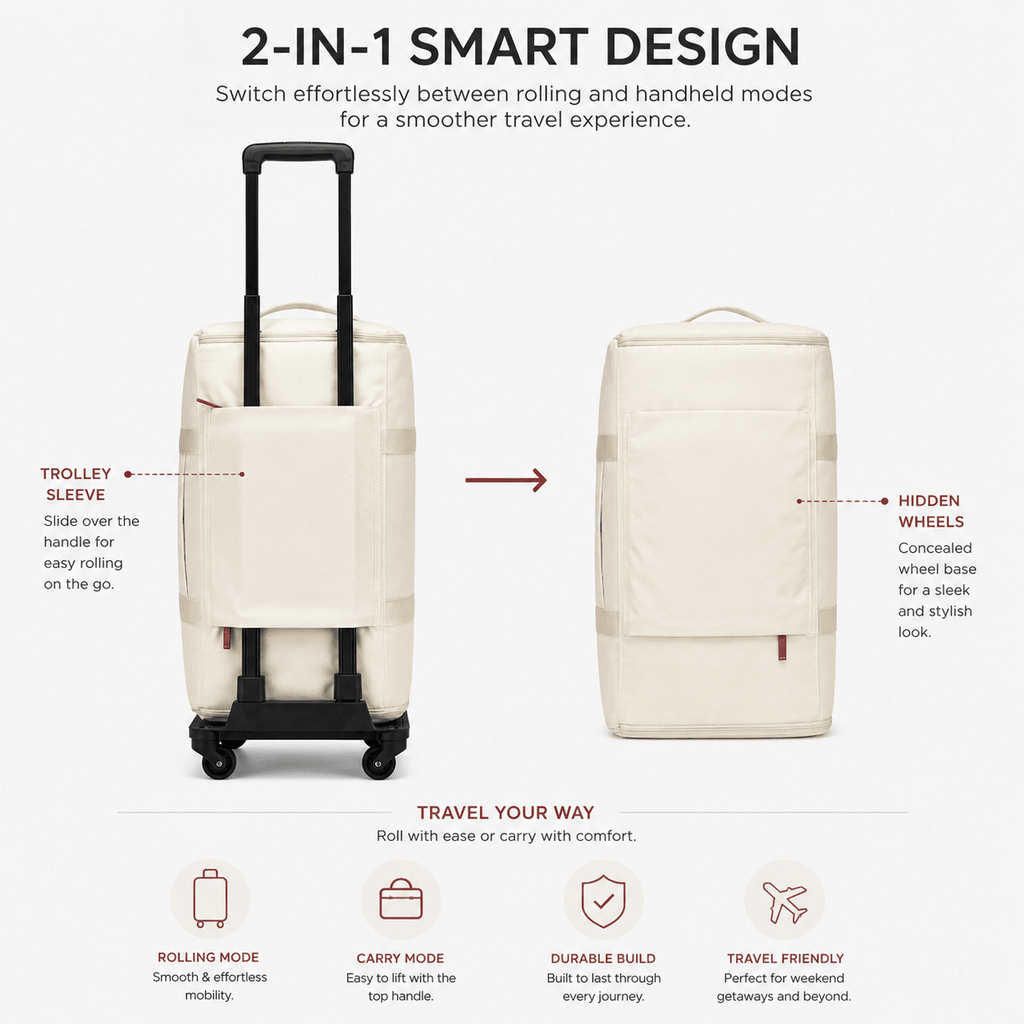 Vanta Carry Duffel — RollPack™ - Vanta