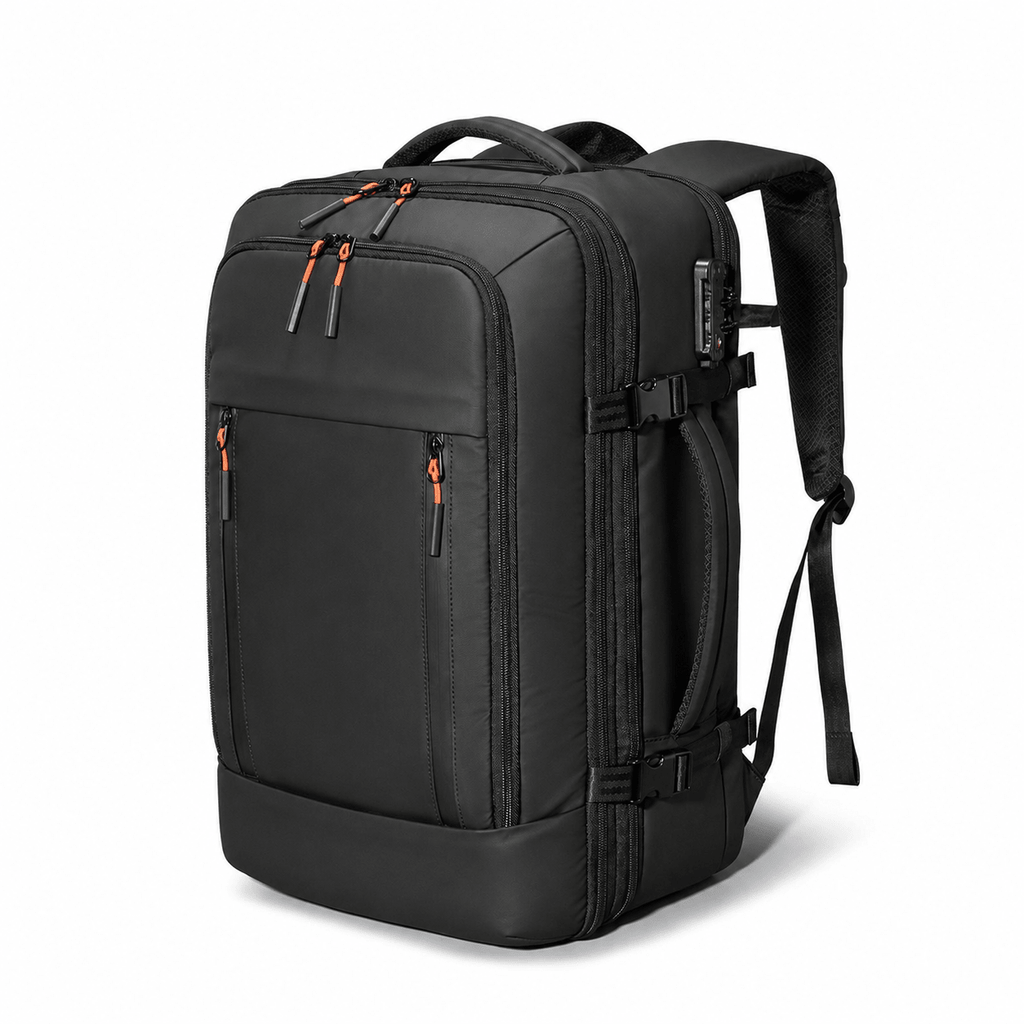 Vanta Eclipse Max 60L — One - Button Electric Compression Travel Backpack - Vanta