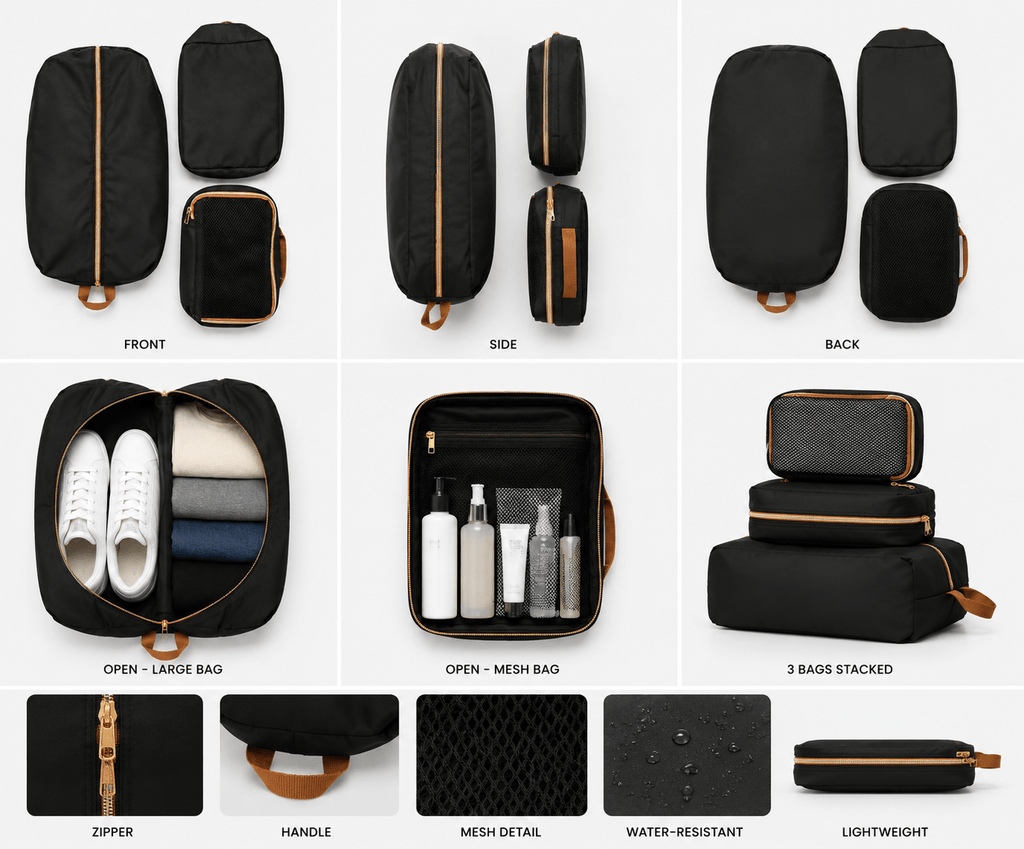 Vanta PackSystem 3 - Piece — Travel Organizer Set - Vanta